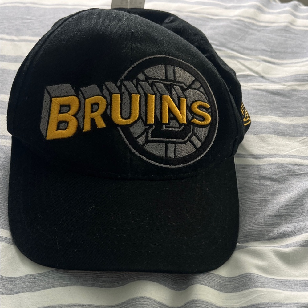 Bruins Black Embroidered Baseball Cap - Official Team Design